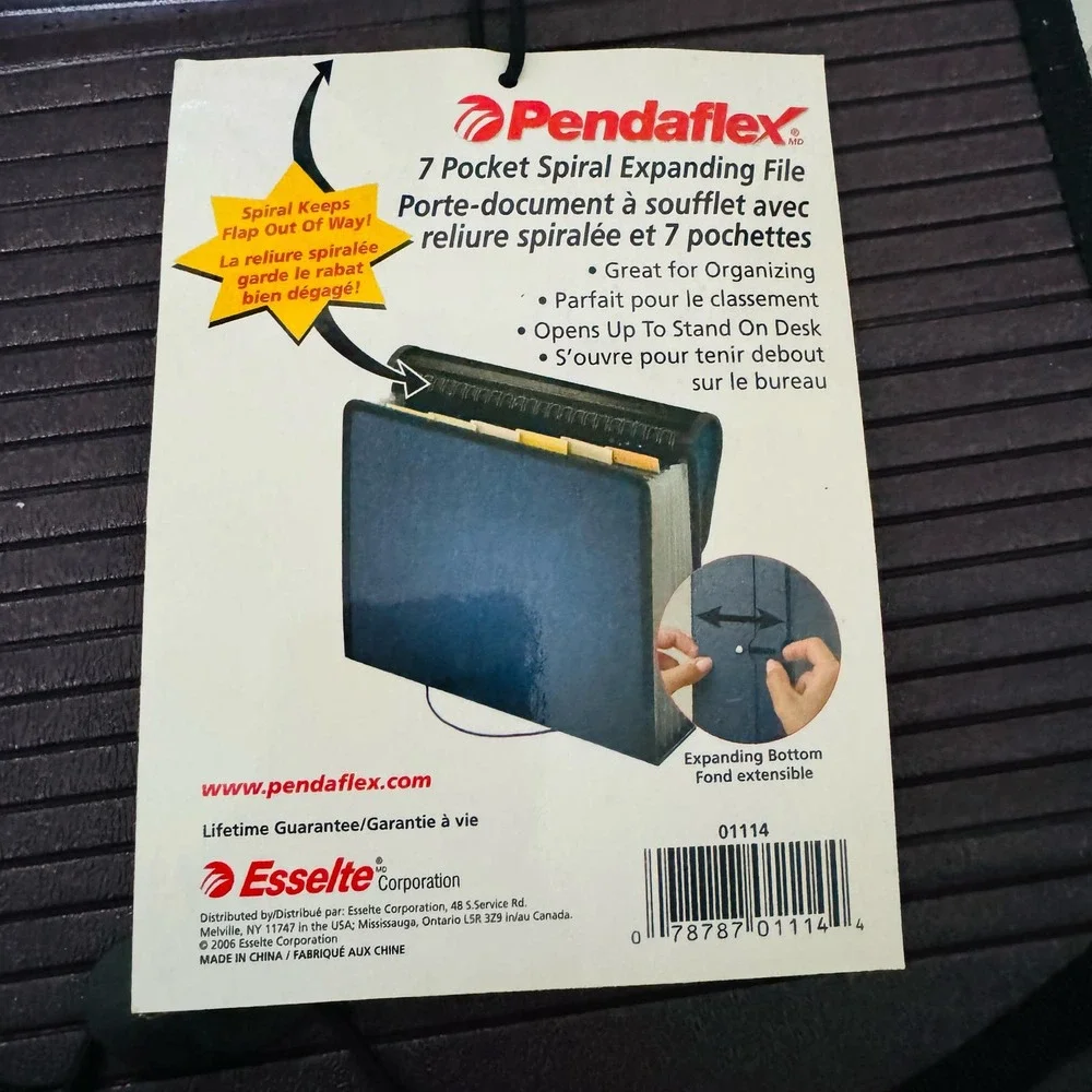 Pendaflex 7 Pocket Spiral Expanding File Set 0f 3 NEW